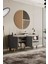 Mila Sis Gri Mdf 160 cm Raflı Konsol 3