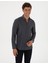 Erkek Lacivert Slim Fit Uzun Kollu Gömlek 50316768-VR033 3