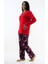 Çiçek Desenli İnterlok Pijama Takımı 2