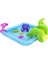 Mavi Deniz Canlıları Temalı Kaydıraklı ve Fıskiyeli Şişme Oyun Havuzu - 239x206x86 cm, Dayanıklı Vinil 7