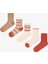 5 Çift Pamuklu Çizgili Soket Çorap 1
