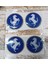 Sticker Mavi Slikonlu Ferrarı 4x 2