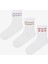 3 Çift Pamuklu Kendinden Geometrik Desenli Soket Çorap 1