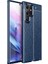 Samsung Galaxy S22 Ultra Kılıf Deri Görünümlü Esnek Kırılmaz Şık Lüks Niss Silikon Kapak 1