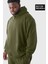 Erkek Büyük Beden Kapşonlu Ince Sweatshirt SPR24BSW57 1