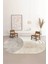 Dijital Kaymaz Yıkanabilir Vizon Krem Bej Oval Salon Halısı Mutfak Halısı Koridor Halısı Yolluk DC-7088 1