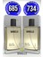 Parfüm 685 Erkek Fresh 50 Ml + 734 Erkek Oriental 50 Ml Edp 1