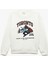 Şardonlu Uzun Kollu Bisiklet Yaka Baskılı Sweatshirt 1