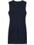 Slim Fit Bisiklet Yaka Drapeli Kolsuz Mini Elbise 4