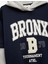 Kapşonlu Uzun Çıkma Kollu Şardonlu Oversize Kolej Baskılı Sweatshirt 3