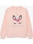 Simli Unicorn Baskılı Şardonlu Uzun Kollu Bisiklet Yaka Sweatshirt 1