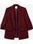 Krep Kumaş Regular Fit Şal Yaka 3/4 Kollu Blazer Ceket 1