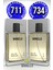 Parfüm 711 Erkek Fresh 50 Ml + 734 Erkek Oriental 50 Ml Edp 1