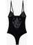V Yaka Ince Askılı Transparan Dantelli Bodysuit 2