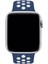 Apple Watch Series 7 45 MM Fileli Kordon Lacivert-Beyaz 3
