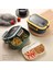Taşınabilir Yemek Kabı Lunch Box 2 Katlı Diyet Beslenme Kutusu Saklama Kabı Çatal Kaşıklı Sefer Tası 5