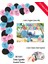 Stitch Lilo Stich Stiç Balon ve Afişli Doğum Günü Parti Süsleri Zincir Balon Seti 1