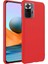 Xiaomi Redmi Note 10 Pro İnce Mat Silikon Kılıf Kırmızı 1
