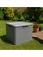120 Litre Bahçe Depolama Sandığı Balkon Saklama Dolabı Kapaklı Plastik Sandık 50X45X50CM Gri 1