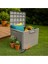120 Litre Bahçe Depolama Sandığı Balkon Saklama Dolabı Kapaklı Plastik Sandık 50X45X50CM Gri 2