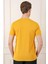 Slim Fit Bisiklet Yaka Pamuklu Safran Tişört Ts 880 4