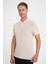 Comfort Fit Polo Yaka Kısa Kollu Bej Triko Tr 883 2
