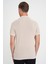 Comfort Fit Polo Yaka Kısa Kollu Bej Triko Tr 883 5