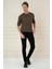 Tr 862 Slim Fit Kahve Klasik Triko 1