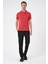 Slim Fit Düğmeli Polo Yaka Pamuklu Mercan Tişört Ts 879 1