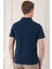 Slim Fit Düğmeli Polo Yaka Pamuklu Lacivert Tişört Ts 879 4