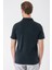 Slim Fit Düğmeli Polo Yaka Pamuklu Siyah Tişört Ts 879 5
