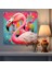 Flamingo Duvar Dekorasyonu - Kanvas Tablo Pop Sanat Illüstrasyonu Enerji 2