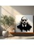 Baba Kanvas Tablo - Minimalist Siyah Beyaz Eskiz - Duvar Sanatı 2