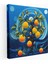 Modern Limon Ağacı Kanvas Tablo - Limon Ağacı Canlı Geometrik Şekiller Ev Dekorasyonu 1