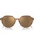 2195 6636/93 53 Thalıa Unisex Kahve Yuvarlak Çerçeve Güneş Gözlüğü 1