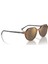 2195 6636/93 53 Thalıa Unisex Kahve Yuvarlak Çerçeve Güneş Gözlüğü 5