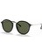 Rb 2447 901 49 Round Unisex Oval Siyah Kemik Güneş Gözlüğü 1