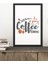 1 Adet Coffee Time Yazılı Ahşap Siyah Çerçeve Görünümlü Mdf Tablo 1