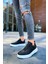 Erkek Sneaker Ayakkabı Siyah/beyaz MN105 4