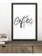 1 Adet Coffee Yazılı Ahşap Siyah Çerçeve Görünümlü Mdf Tablo 1