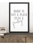 1 Adet Home Is Not A Place It Is A Feeling Yazılı Ahşap Siyah Çerçeve Görünümlü Mdf Tablo 1