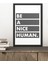 1 Adet Be A Nice Human Yazılı Ahşap Siyah Çerçeve Görünümlü Mdf Tablo 1