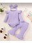 Kız Bebek Ispanyol Paça 3'lü Takım 0-2 Yaş Lila 2