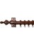 Boni Modern Rustik Ahşap Rustik Perde Askısı Çift Raylı 3