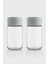 Dorian 105 ml Gri Kapaklı 2'li Cam Tuzluk Biberlik Seti 121006 1