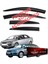 Ford Focus 2 Sedan/hb Ferrous Cam Rüzgarlığı 4lü Set 2005 2011 1