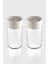 Dorian 105 ml Bej Kapaklı 2'li Cam Tuzluk Biberlik Seti 121006 2