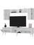 Herryct Tv Ünitesi Takımı Beyaz-Gümüş 3