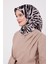 Siyah Leopar Desen Twill İpek Eşarp 2