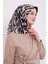 Siyah Leopar Desen Twill İpek Eşarp 3